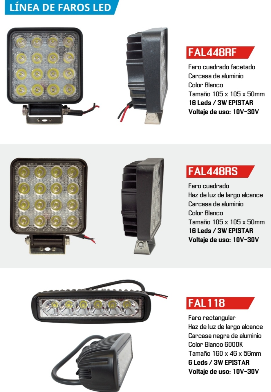  Faros led gran variedad