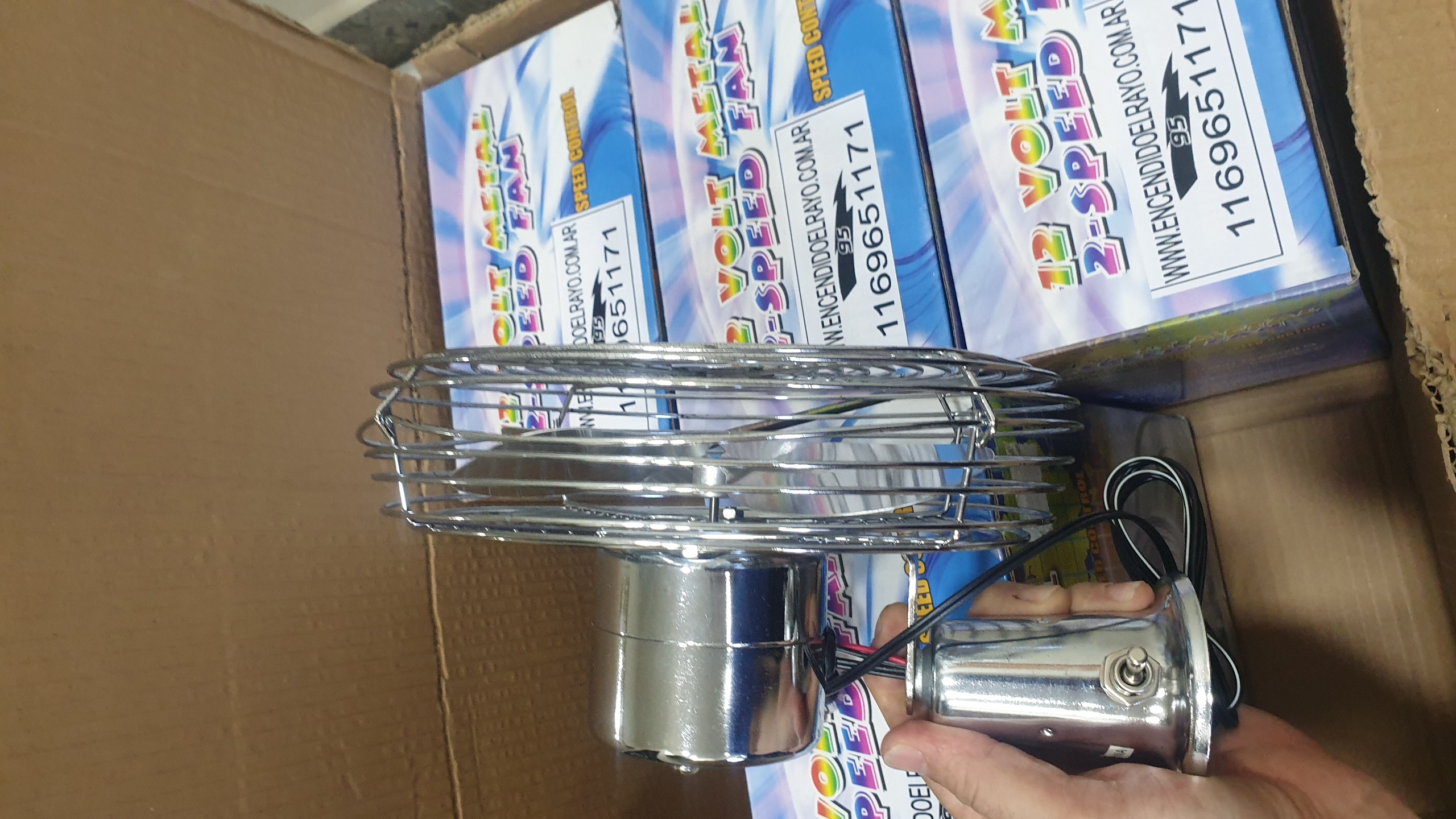 Ventilador 8 pulgadas 12 o 24v