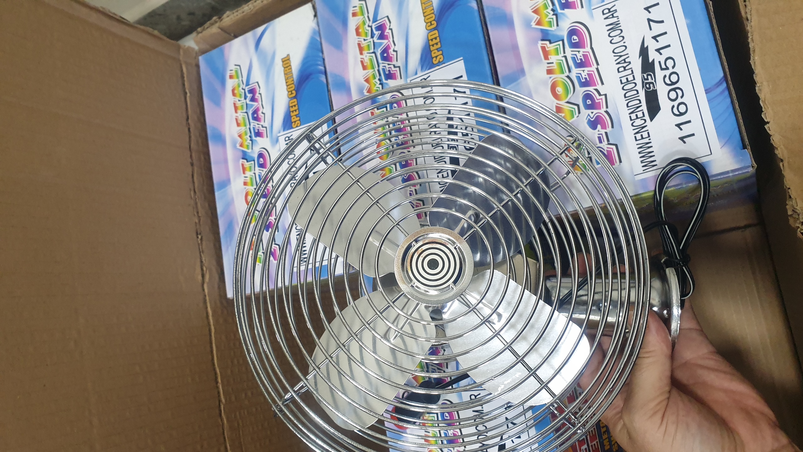 Ventilador 8 pulgadas 12 o 24v